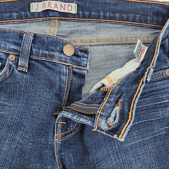 J Brand Cigarette‎ Leg Straight Jeans Women's Size 27 Blue Long Inseam - Picture 5 of 11